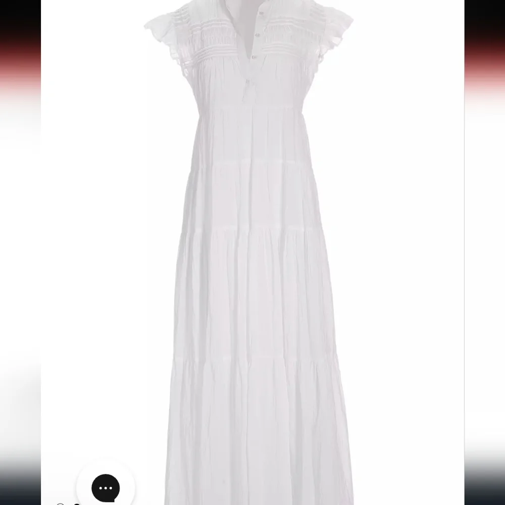 NWT BOSTON PROPER white tiered shift maxi dress - Picture 11 of 13